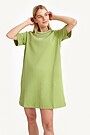 Organic cotton T-shirt dress 4 | GREEN | Audimas