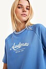 Organic cotton T-shirt dress 3 | BLUE | Audimas