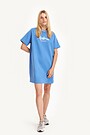 Organic cotton T-shirt dress 4 | BLUE | Audimas