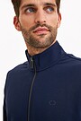 Organic cotton French terry full-zip sweatshirt 3 | BLUE | Audimas