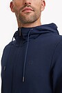Organic cotton French terry full-zip hoodie 3 | BLUE | Audimas