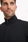 Organic cotton French terry full-zip sweatshirt 3 | BLACK | Audimas