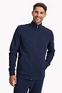 Organic cotton French terry full-zip sweatshirt 1 | BLUE | Audimas