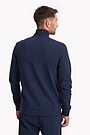 Organic cotton French terry full-zip sweatshirt 2 | BLUE | Audimas