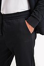 Organic cotton French terry sweatpants 4 | BLACK | Audimas