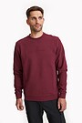 Organic cotton French terry crewneck sweatshirt 1 | BURGUND | Audimas