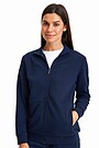 Organic cotton French terry full-zip sweatshirt 1 | BLUE | Audimas
