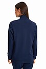 Organic cotton French terry full-zip sweatshirt 2 | BLUE | Audimas