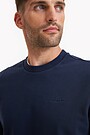 Organic cotton French terry crewneck sweatshirt 2 | BLUE | Audimas