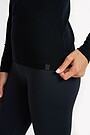 Merino wool roll neck long sleeve top 3 | BLACK | Audimas