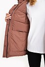 Down jacket 4 | BROWN/BORDEAUX | Audimas