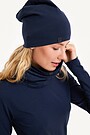Knitted merino wool hat 2 | BLUE | Audimas