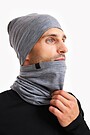 Knitted merino wool neck muff 2 | GREY/MELANGE | Audimas
