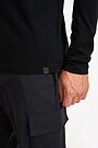 Merino wool long sleeve roll neck top 3 | BLACK | Audimas