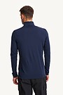 Merino wool long sleeve roll neck top 2 | BLUE | Audimas