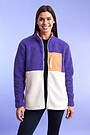 Oversized full-zip sherpa fleece jacket 1 | PURPLE | Audimas