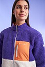 Oversized full-zip sherpa fleece jacket 3 | PURPLE | Audimas