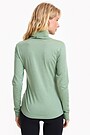 Merino wool roll neck long sleeve top 2 | GREEN | Audimas