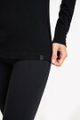 Merino wool long sleeve top 3 | BLACK | Audimas