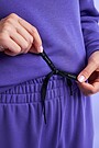 Organic cotton French terry sweatpants 5 | PURPLE | Audimas