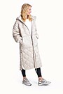 Quilted oversize coat 1 | Beige | Audimas