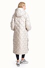 Quilted oversize coat 3 | Beige | Audimas