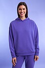 Organic cotton French terry hoodie 1 | PURPLE | Audimas