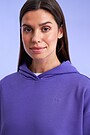 Organic cotton French terry hoodie 3 | PURPLE | Audimas