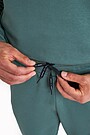Organic cotton French terry sweatpants 5 | GREEN | Audimas