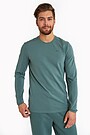 Cotton long sleeve T-shirt 1 | GREEN | Audimas