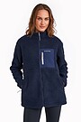 Oversized full-zip sherpa fleece jacket 1 | BLUE | Audimas