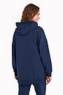Soft modal half-zip hoodie 2 | BLUE | Audimas