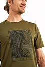 Outdoor merino T-shirt with print 3 | CHAKI | Audimas
