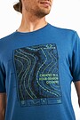 Outdoor merino T-shirt with print 3 | BLUE | Audimas