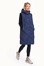 Long down vest  with detachable hood 1 | BLUE | Audimas