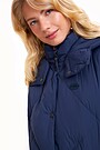 Long down vest  with detachable hood 3 | BLUE | Audimas