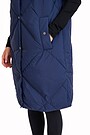 Long down vest  with detachable hood 4 | BLUE | Audimas