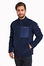 Oversized full-zip sherpa fleece jacket 1 | BLUE | Audimas