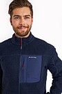 Oversized full-zip sherpa fleece jacket 3 | BLUE | Audimas