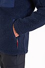 Oversized full-zip sherpa fleece jacket 4 | BLUE | Audimas