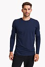 Merino wool long sleeve t-shirt 1 | BLUE | Audimas
