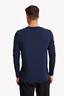 Merino wool long sleeve t-shirt 2 | dark blue | Audimas