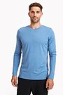 Merino wool long sleeve t-shirt 1 | BLUE | Audimas