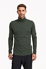 Merino wool long sleeve roll neck top 1 | CHAKI/SAMANINĖ | Audimas