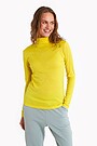 Merino wool roll neck long sleeve top 1 | YELLOW | Audimas