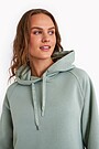 Organic cotton fleece hoodie 3 | GREEN | Audimas