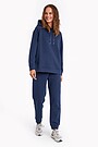 Organic cotton fleece hoodie 4 | BLUE | Audimas