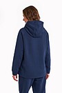 Organic cotton fleece hoodie 2 | BLUE | Audimas