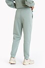 Organic cotton fleece sweatpants 3 | GREEN | Audimas
