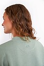 Organic cotton fleece sweatshirt 3 | GREEN | Audimas
